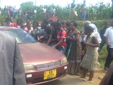 Drama at Grace Chinga burial