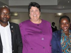 US Ambassador with the four Malawians