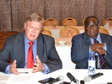 German Ambassador Peter Woeste & Malawi Finance Minister Goodall Gondwe