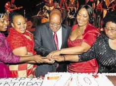 Jacob Zuma and his 4 wives