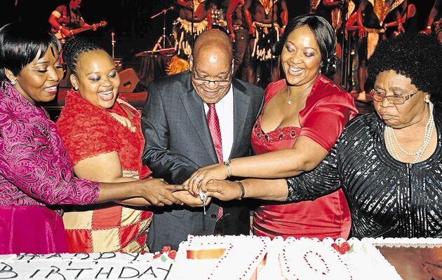 Jacob Zuma and his 4 wives