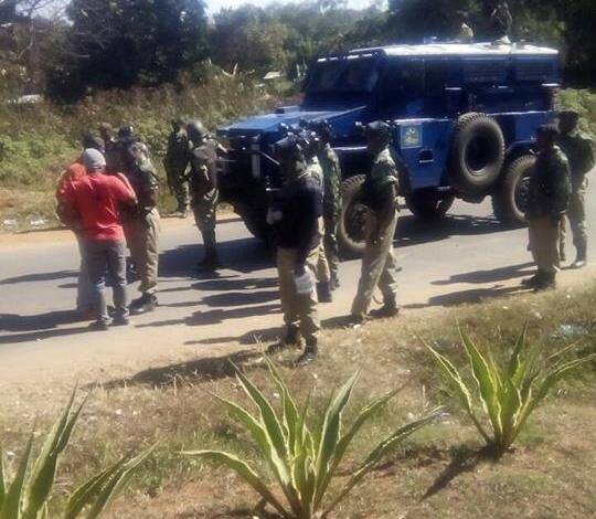 Police stormed the college during the protests.