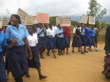 Part of the solidarity walk