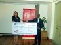 Village Reach Country Director Carla Blauvelt with Airtel MD Charles Kamoto