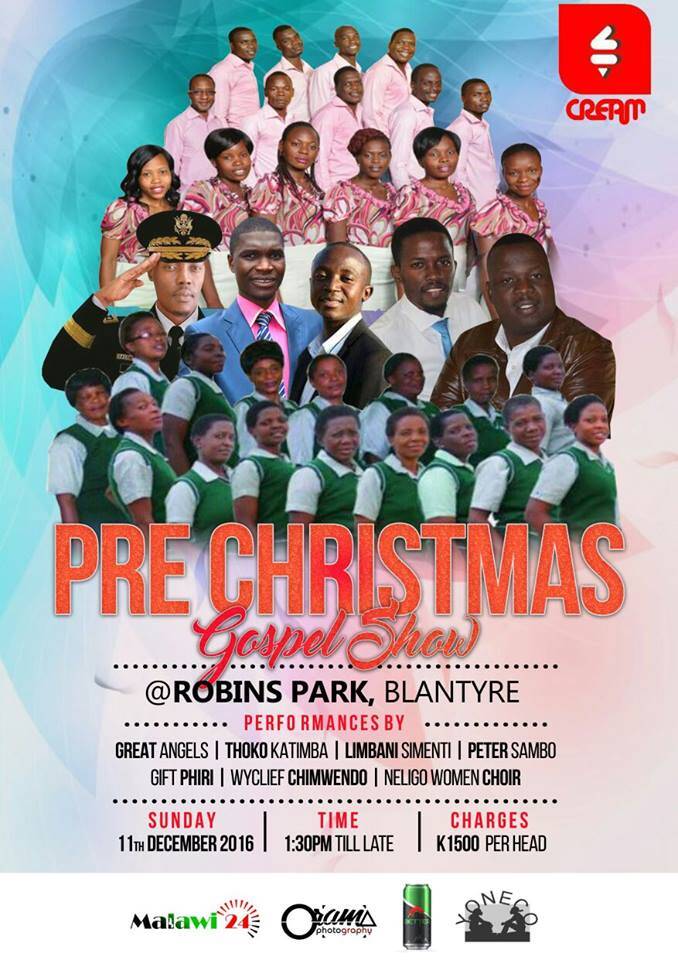 Massive show on 11th December in Blantyre. 