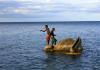 Two People Fishing on Lake Malawi