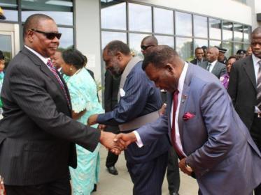 George Chaponda with Peter Mutharika