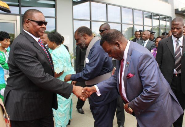 George Chaponda with Peter Mutharika
