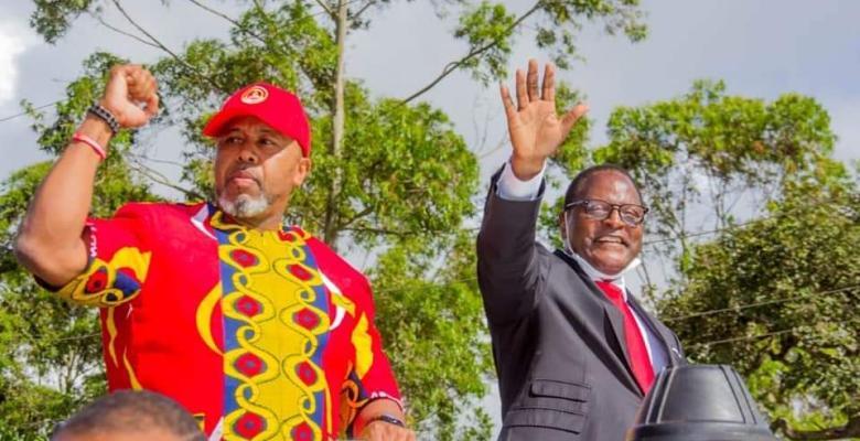 Malawi President Lazarus Chakwera and vice president Saulos Chilima