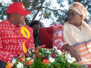 Joyce Banda with Saulos Chilima