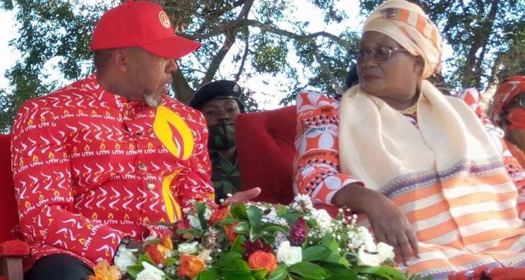 Joyce Banda with Saulos Chilima