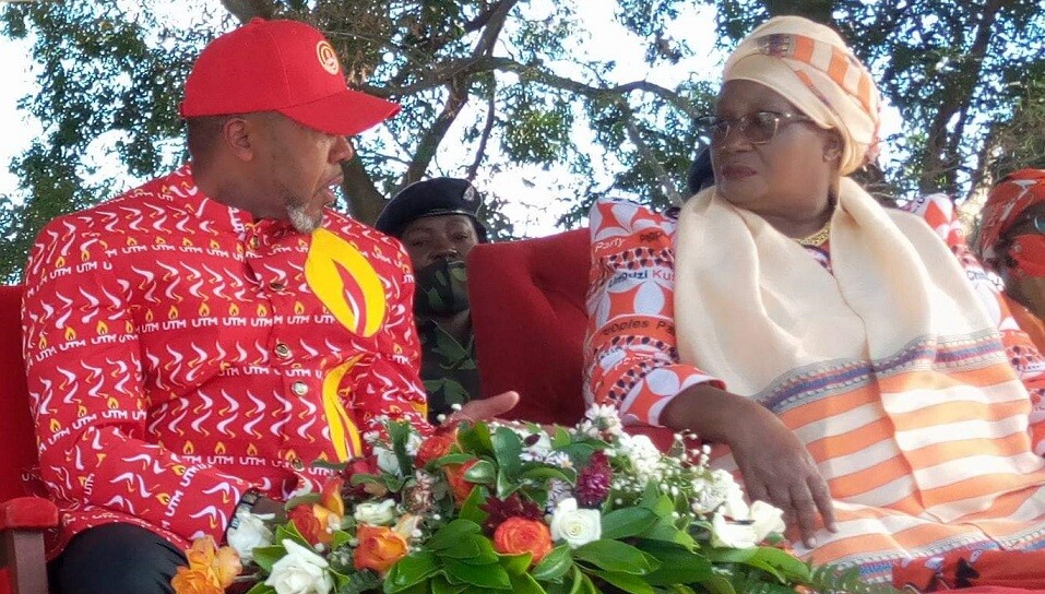 Joyce Banda with Saulos Chilima