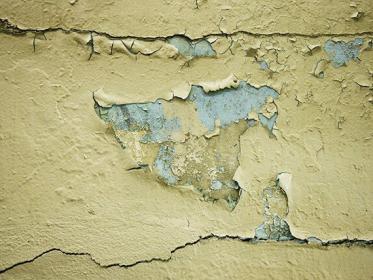 A wall with old paint