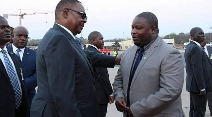 Malawi President Peter Mutharika and Kondwani Nankhumwa