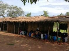This image shows a primary school in Salima, Malawi.