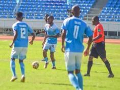 Silver Strikers players during a match at Bingu National Stadium