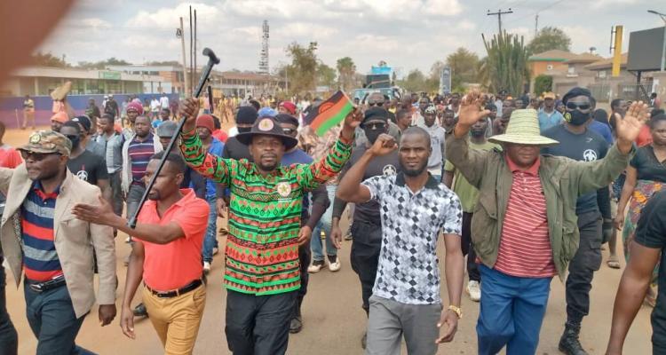 Protesters in Malawi