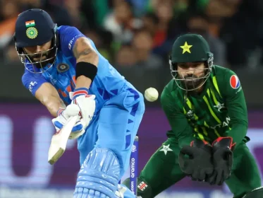 India's Virat Kohli bats during the T20 match between India and Pakistan