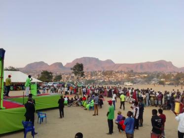 A political rally in Blantyre, Malawi.