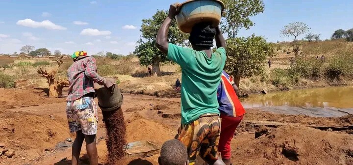 Children in Malawi are involved in mining at Chimitu in Lilongwe