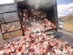 Pharmanova truck carrying medicine catches fire in Mzimba
