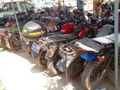 Police impound motorcycles in Mzuzu