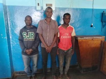 Three people who are suspected of torching property inMchinji