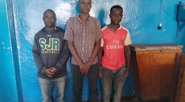 Three people who are suspected of torching property inMchinji