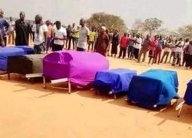 bodies of 6 members of the same family who were involved in an accident