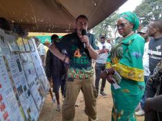 Zomba Forest Lodge Managing Director, Thom Finch, with Vera Kamtukule