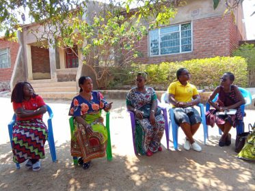 DCT officials during a meeting with chiefs