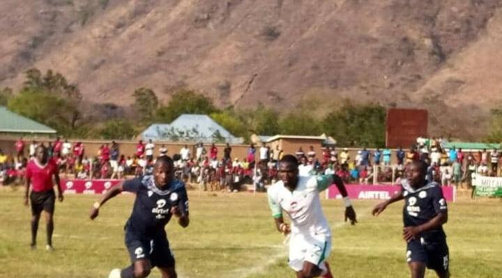 A match between Malawi Super League sides Blue Eagles and Moyale Bareacks