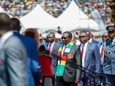 Emmerson Mnangagwa President of Zimbabwe was re-elected in August this year