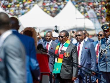 Emmerson Mnangagwa President of Zimbabwe was re-elected in August this year