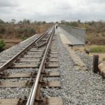 Railway line in Machinga in Malawi