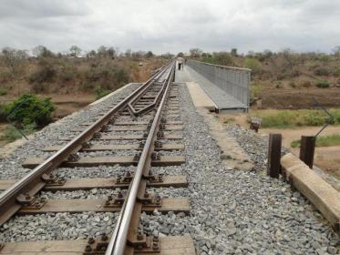 Railway line in Machinga in Malawi