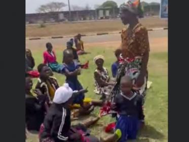 People from Msakambewa at the Kamuzu International Airport