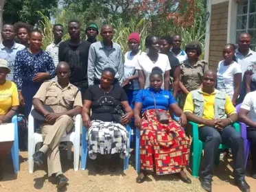 Mwanza Female Sex Workers (FSW) Association Chairperson, Angella Mwazemba at a stakeholders interface meeting organised by Centre for Human Rights Education Advice and Assistance (CHREAA) with funding from Southern Africa Litigation Centre a