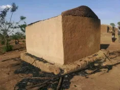 A man has set fire to this house in Dowa Malawi