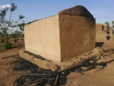 A man has set fire to this house in Dowa Malawi