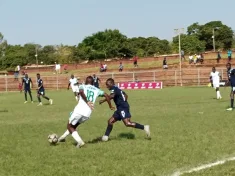 Part of the match between Blue Eagles and Moyale Barracks