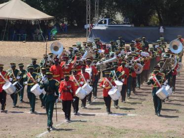 Officers of the Malawi Defence Force at the Gymkhana in Zomba