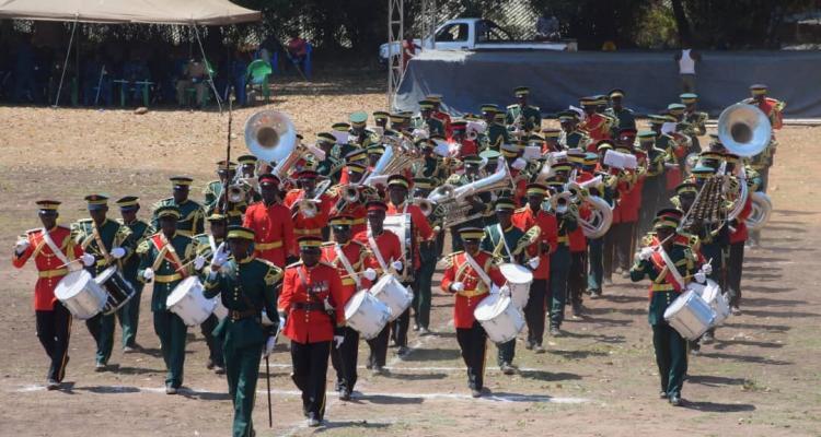 Officers of the Malawi Defence Force at the Gymkhana in Zomba