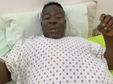 Nigerian actor, John Okafor, popularly known as Mr. Ibu in in Hospital