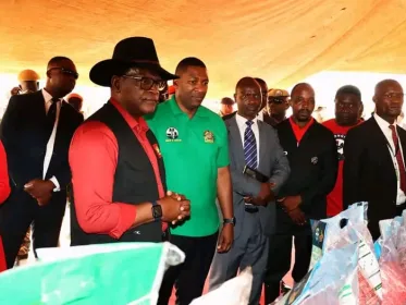 President Lazarus Chakwera launched the affordable inputs program on Friday, 20 October in Kasungu