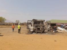 Fire has destroyed fertilizer at Malawi Fertilizer Company in Liwonde