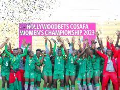 Malawi National Netball Team Celebrates winning the Cosafa Women's Championship following victory over Zambia in South Africa on 15 October, 2023