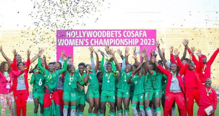 Malawi National Netball Team Celebrates winning the Cosafa Women's Championship following victory over Zambia in South Africa on 15 October, 2023