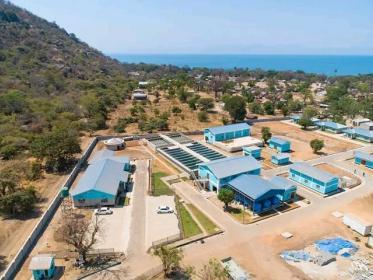 President Lazarus Chakwera opened the Mangochi Potable Water Supply Project at Nkhudzi-Bay Water Supply Scheme in October 2023