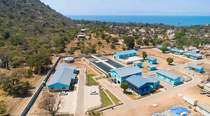 President Lazarus Chakwera opened the Mangochi Potable Water Supply Project at Nkhudzi-Bay Water Supply Scheme in October 2023